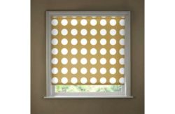 5ft Natural Semi Privacy Spots Roller Blind